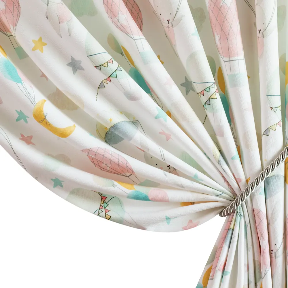 Ткань 1 м/п Зайчик и воздушный шар велюр 300 см цвет разноцветный GARDEN STLM-2024563 - Вид №3