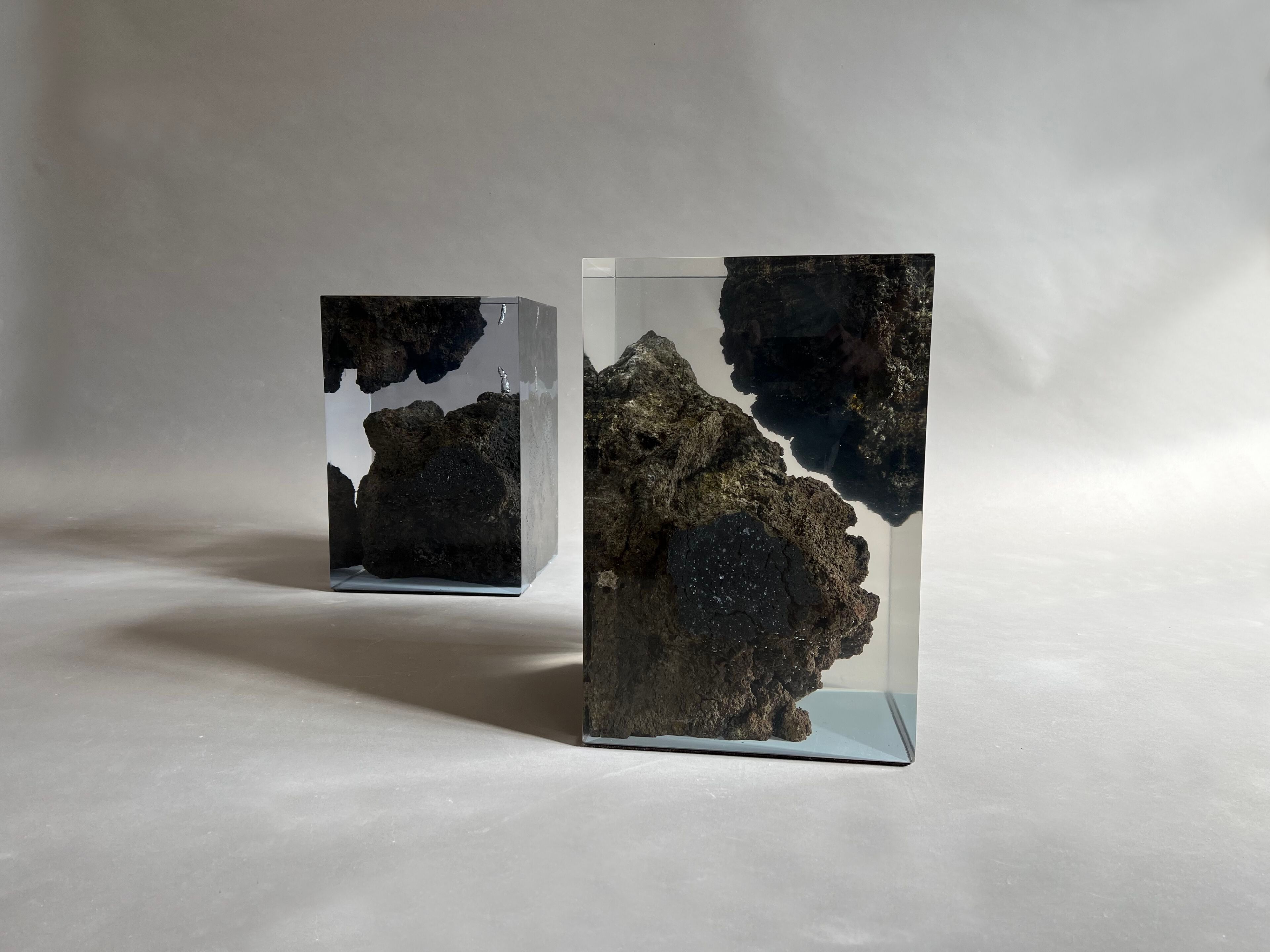 Журнальный столик / табурет из лавового камня и смолы alcarol Geomorphic 2023 ARCH-00118545 - Вид №4