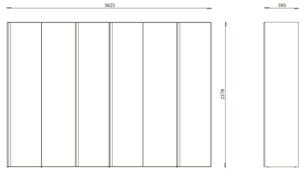 Деревянный секционный шкаф Febal Casa LEWITT PLUS ARCH-00087336