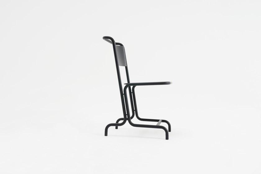 Atelier Haußmann Стул из стали и дерева с подставкой для ног sun-id-1353430 - Вид №2