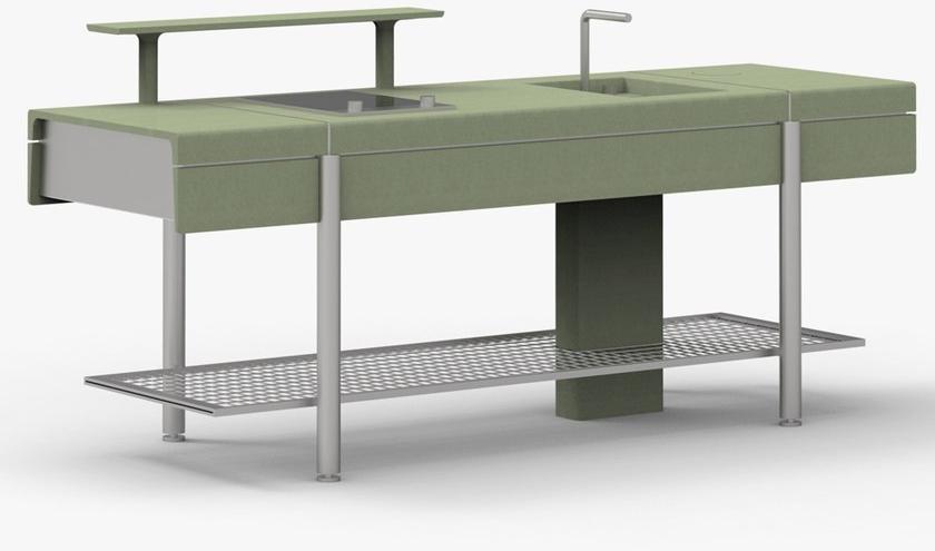 Elmar Отдельностоящий модуль со стальными и бетонными полками sun-id-1388379 - Вид №4