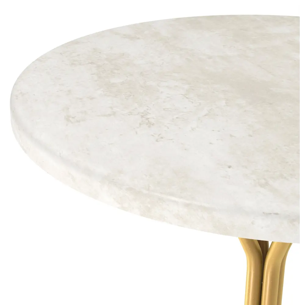 Журнальный столик круглый 35x35 см белый Sheffilton STLM-2169947 - Вид №1