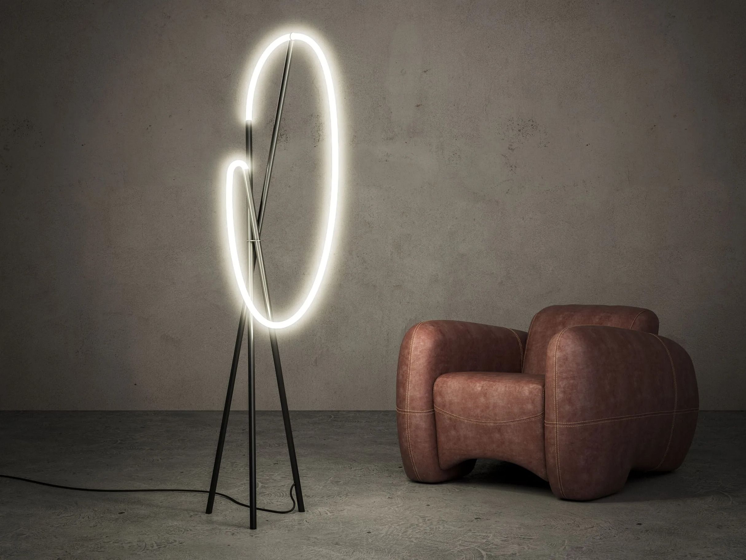 Алюминиевый светодиодный торшер Maytoni CROCHET ARCH-00113672 - Вид №1