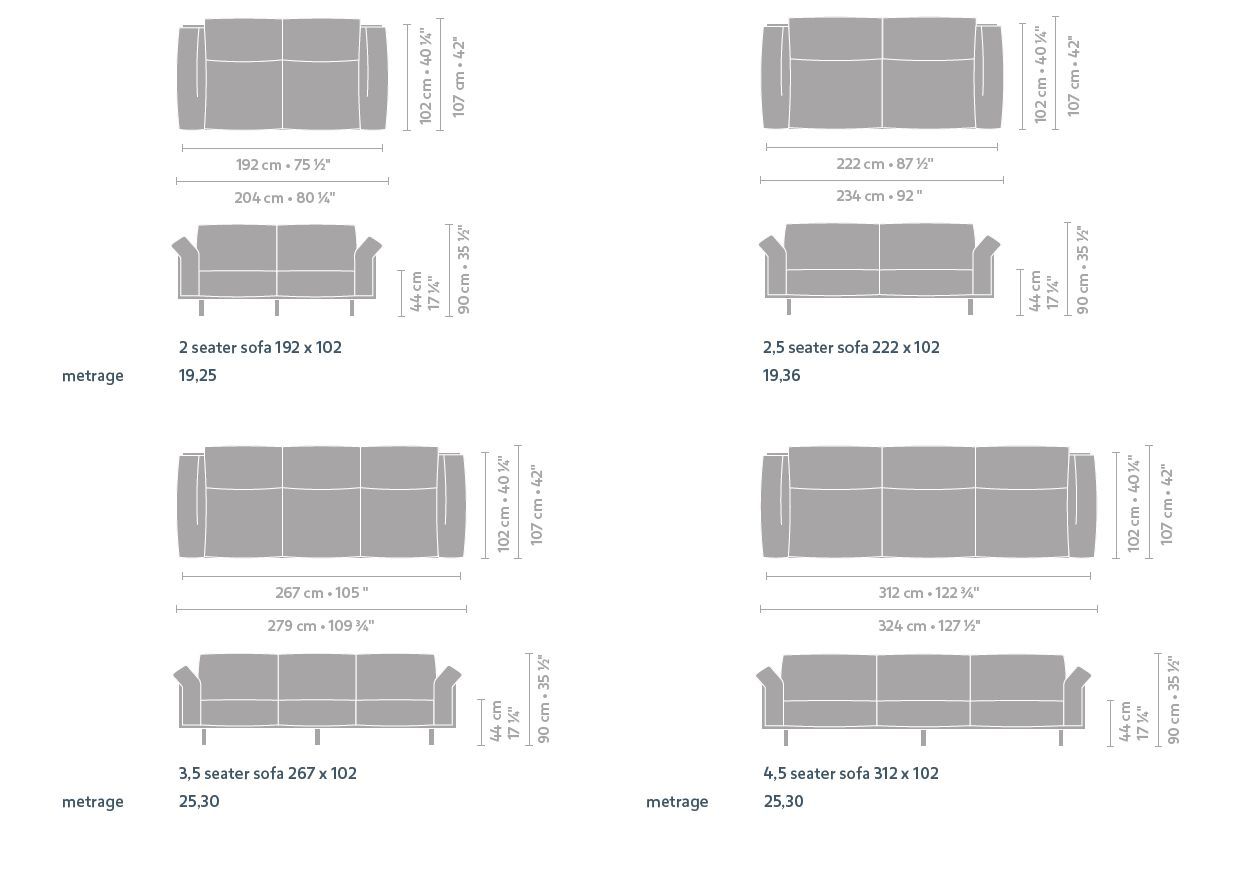 Модульный тканевый диван с полуостровом Linteloo CAPRI ARCH-00097970 - Вид №4