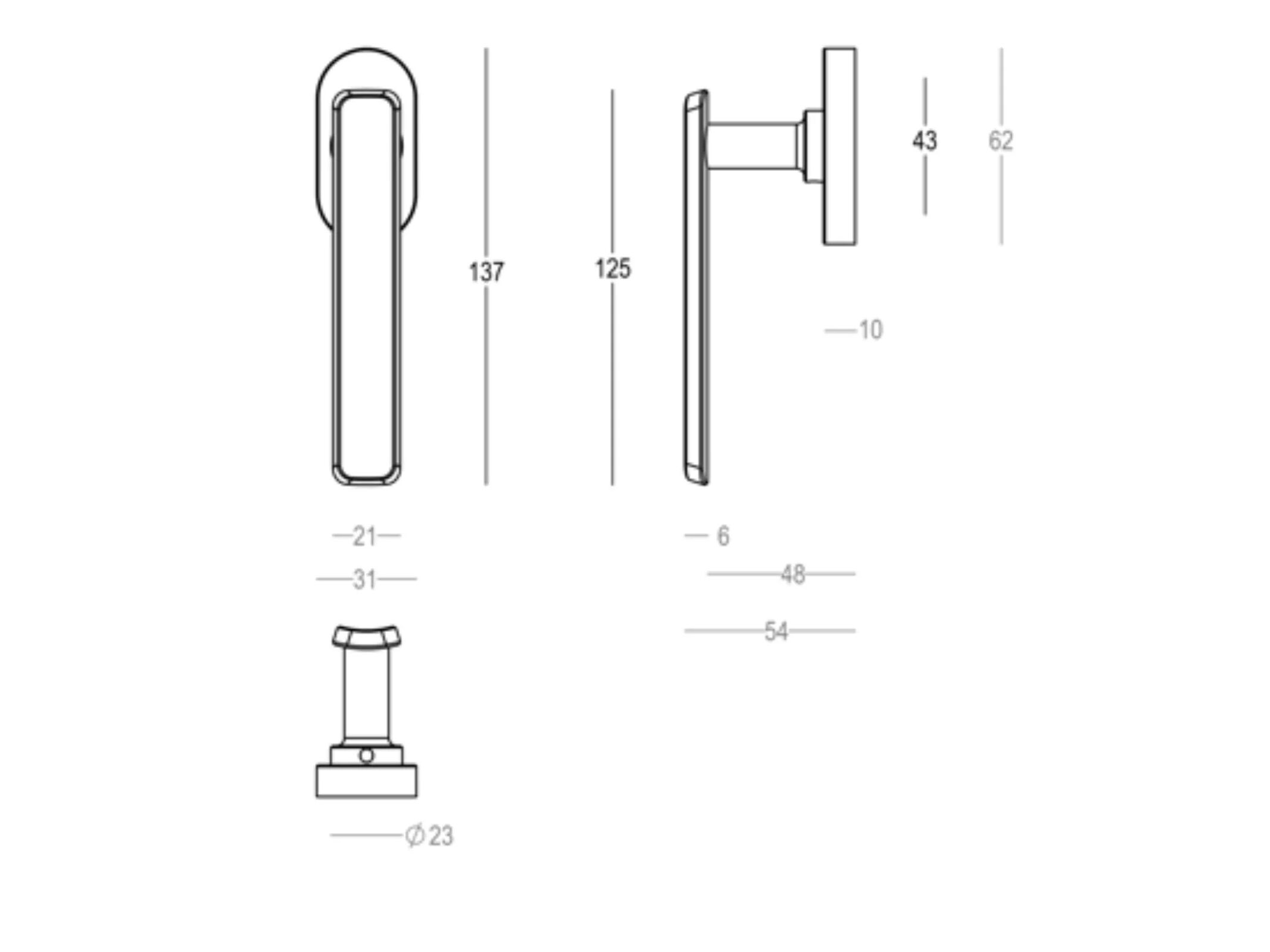 Латунная оконная ручка DK Quincalux PARIS ARCH-00098883 - Вид №5
