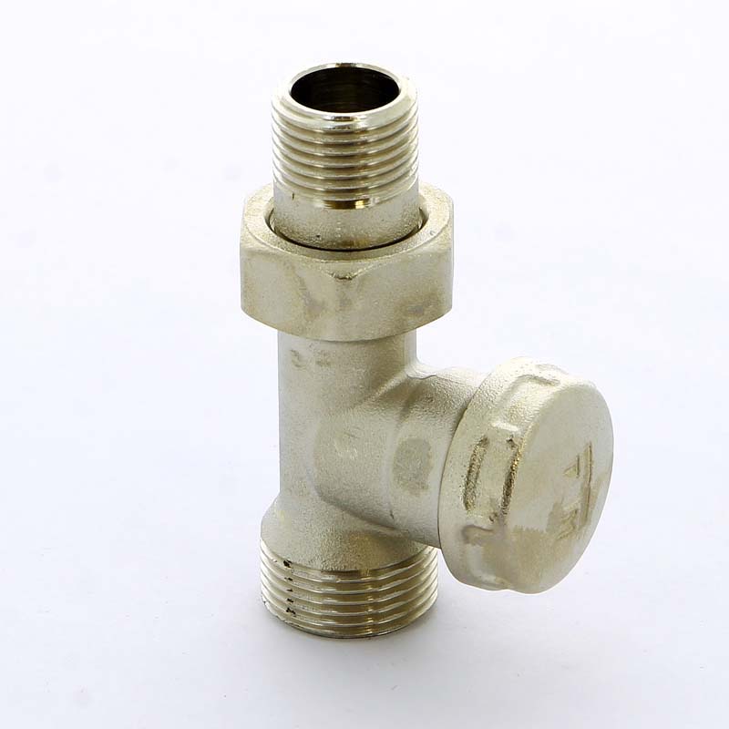 Вентиль НН для радиаторов обратный с разъемным соединением TIEMME 1/2"-3/4"х18 3330019 - Вид №2