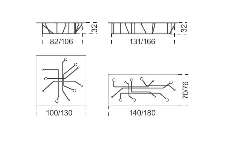 Прямоугольный Хрустальный журнальный столик Gallotti&Radice CONNECTION ARCH-00052931 - Вид №2