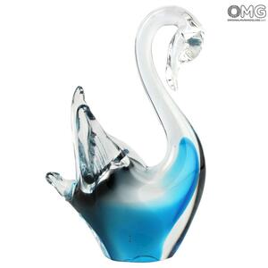 3899 ORIGINALMURANOGLASS Фигурка Лебедь - соммерсо - муранское стекло OMG  см