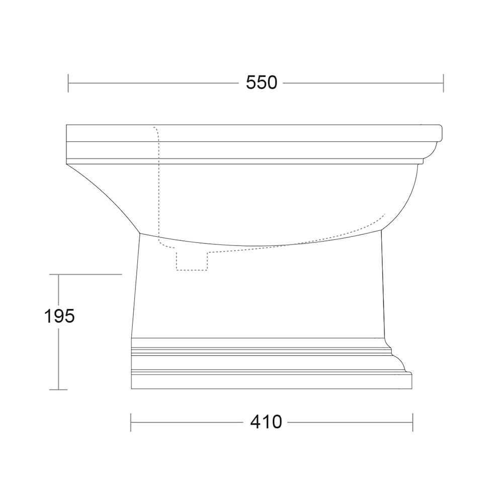 IMSR59 Напольное биде Radcliffe Radcliffe Imperial  - Вид №3
