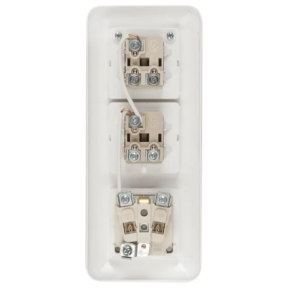 Блок с розеткой Прима 4 клавиши шторки цвет белый 18189542 STLM-2022290 Schneider Electric - Вид №3