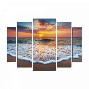 86932671 Картина на холсте модульная "Восход над морем" 80x115 см