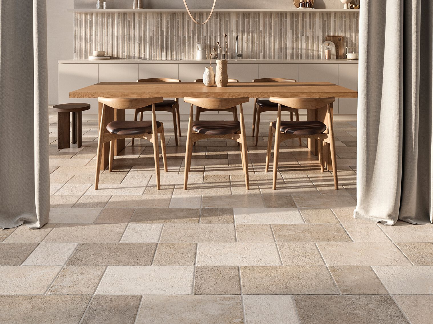 Пол / облицовка керамогранита с эффектом камня KERADOM TRULLI ARCH-00087163