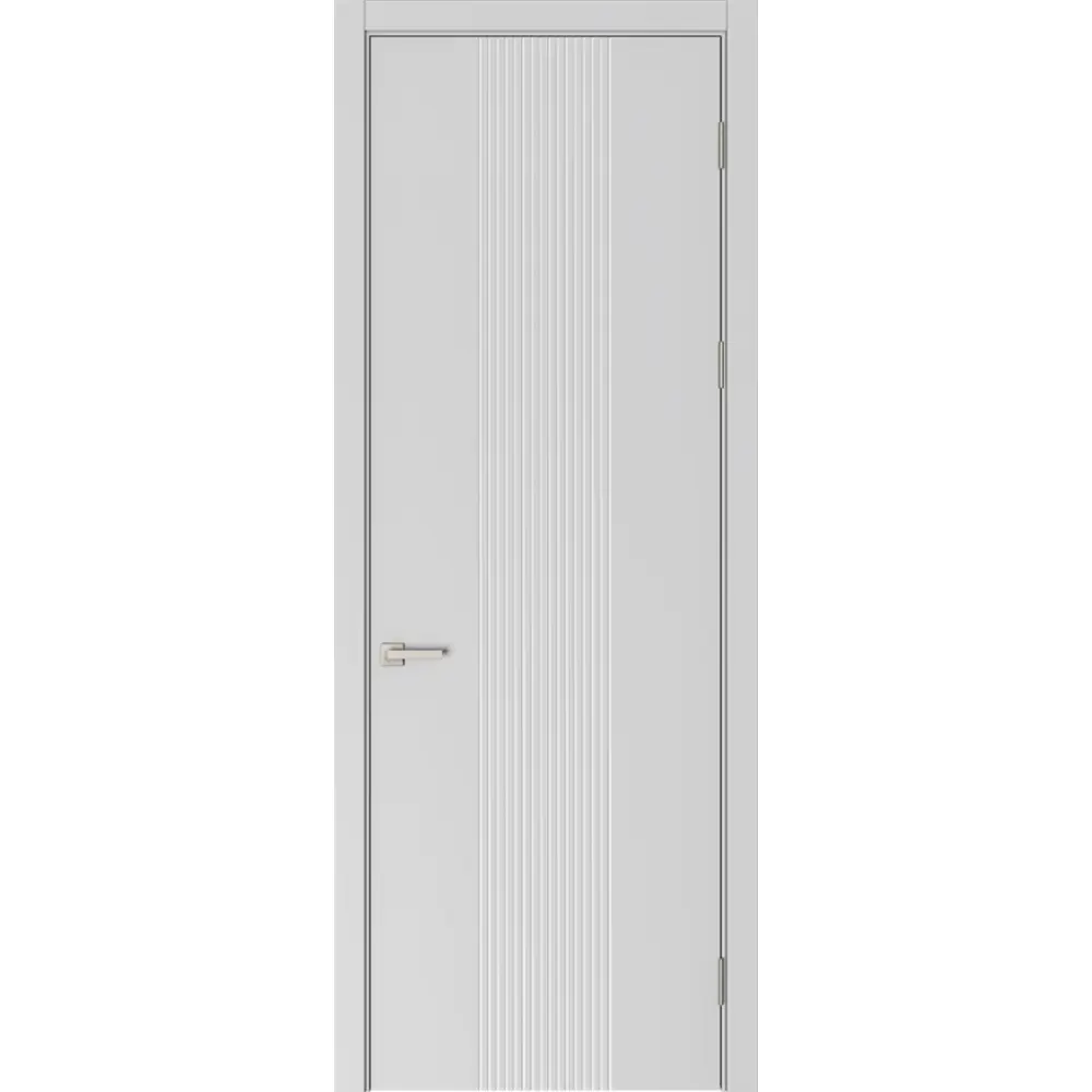 Дверь межкомнатная глухая Вилия 90x230 см эмаль цвет серый с замком и без петель 89464686 STLM-2185301 BELWOODDOORS 