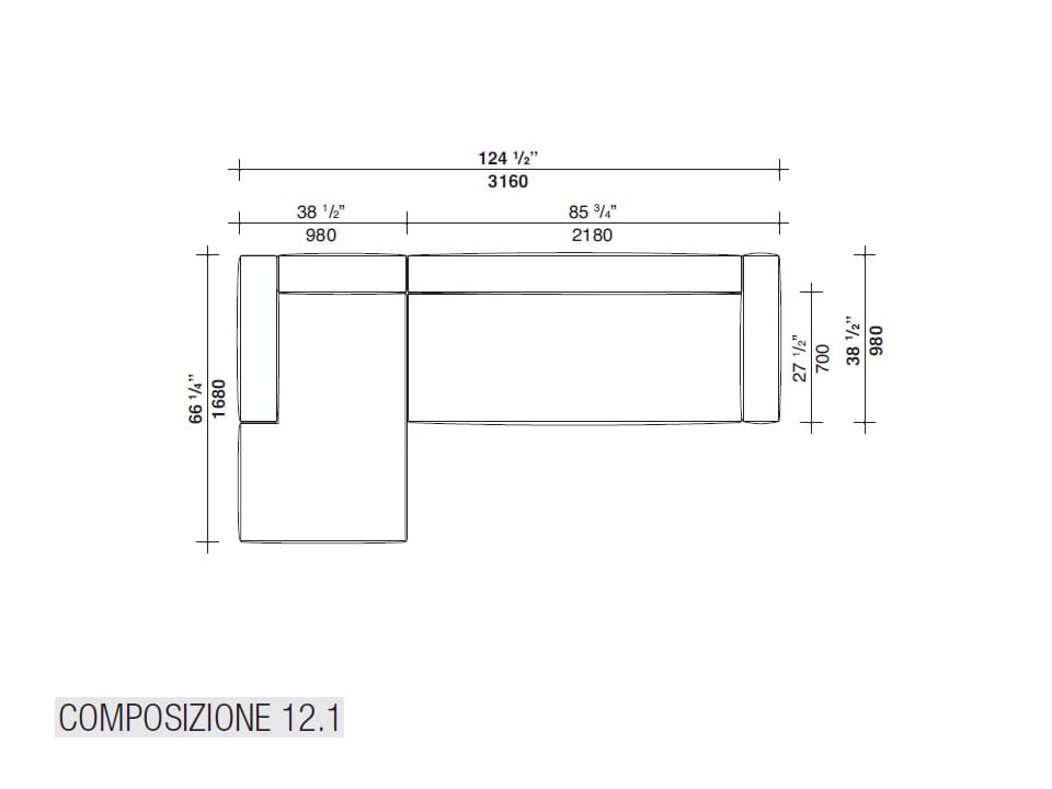Секционный диван из ткани Lema SNAP ARCH-00147146 - Вид №17