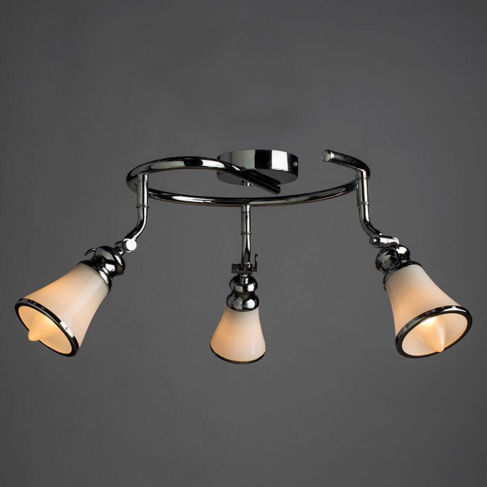Спот потолочный белый с 3 плафонами Arte Lamp 81 A9231PL-3CC ARTE LAMP 81 CHROME 00-3924016 Белый  - Вид №2