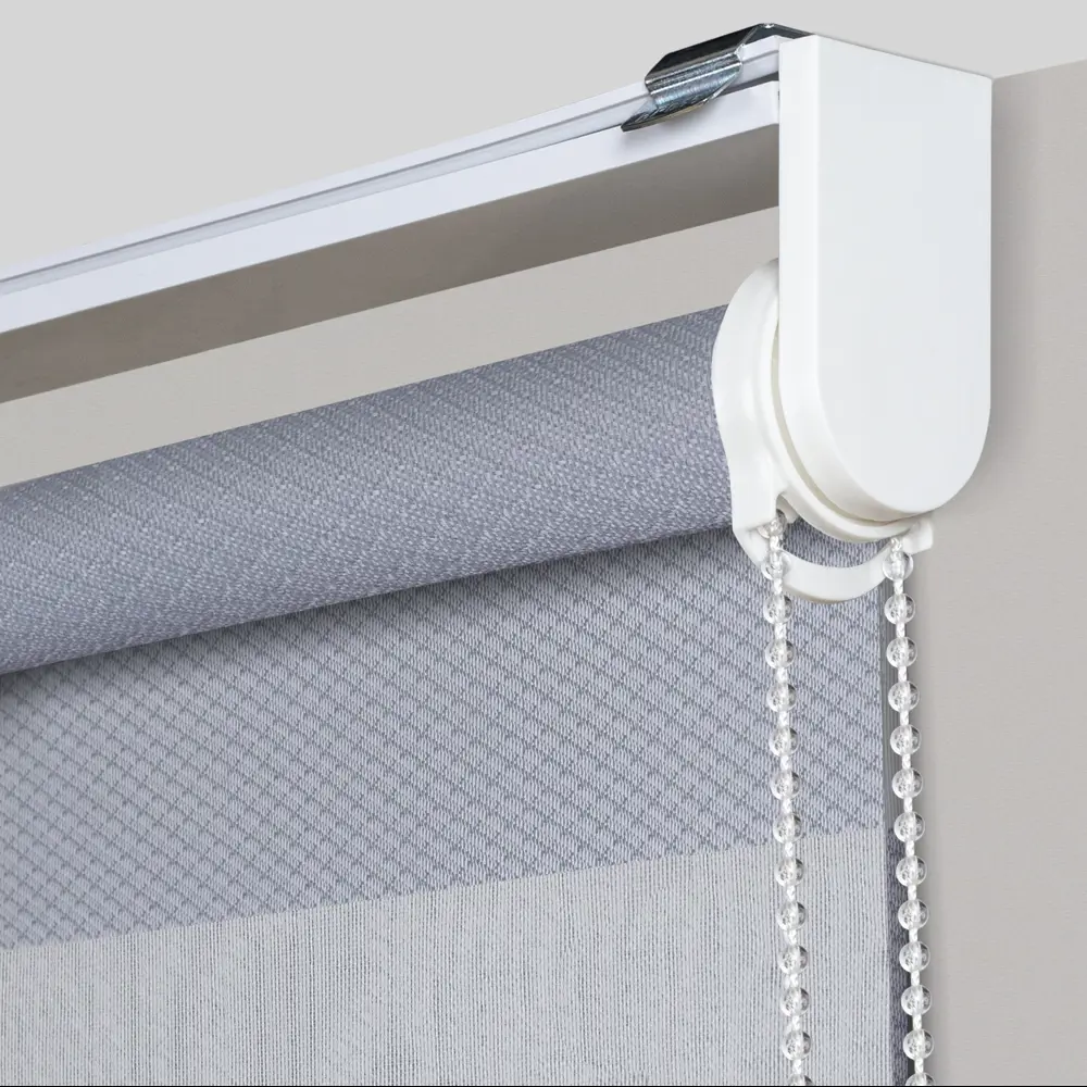 Рулонная штора день-ночь MIAMOZA Сиберия 140x175 см серая 89411444 STLM-1570034 - Вид №1