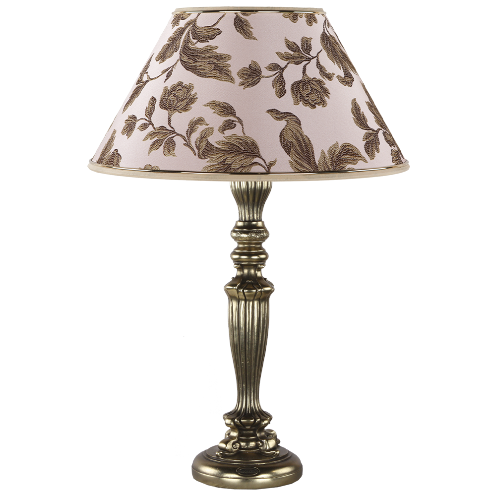 32116,34051 Настольная лампа Богемия Бронза Маргарита Персик BOGACHO 4627138247884, 4627138151662