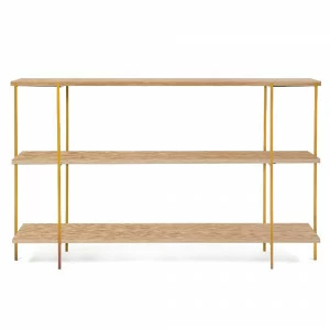 Стеллаж для книг золото, темный дуб Florian gold INTELLIGENT DESIGN  260763 Бежевый