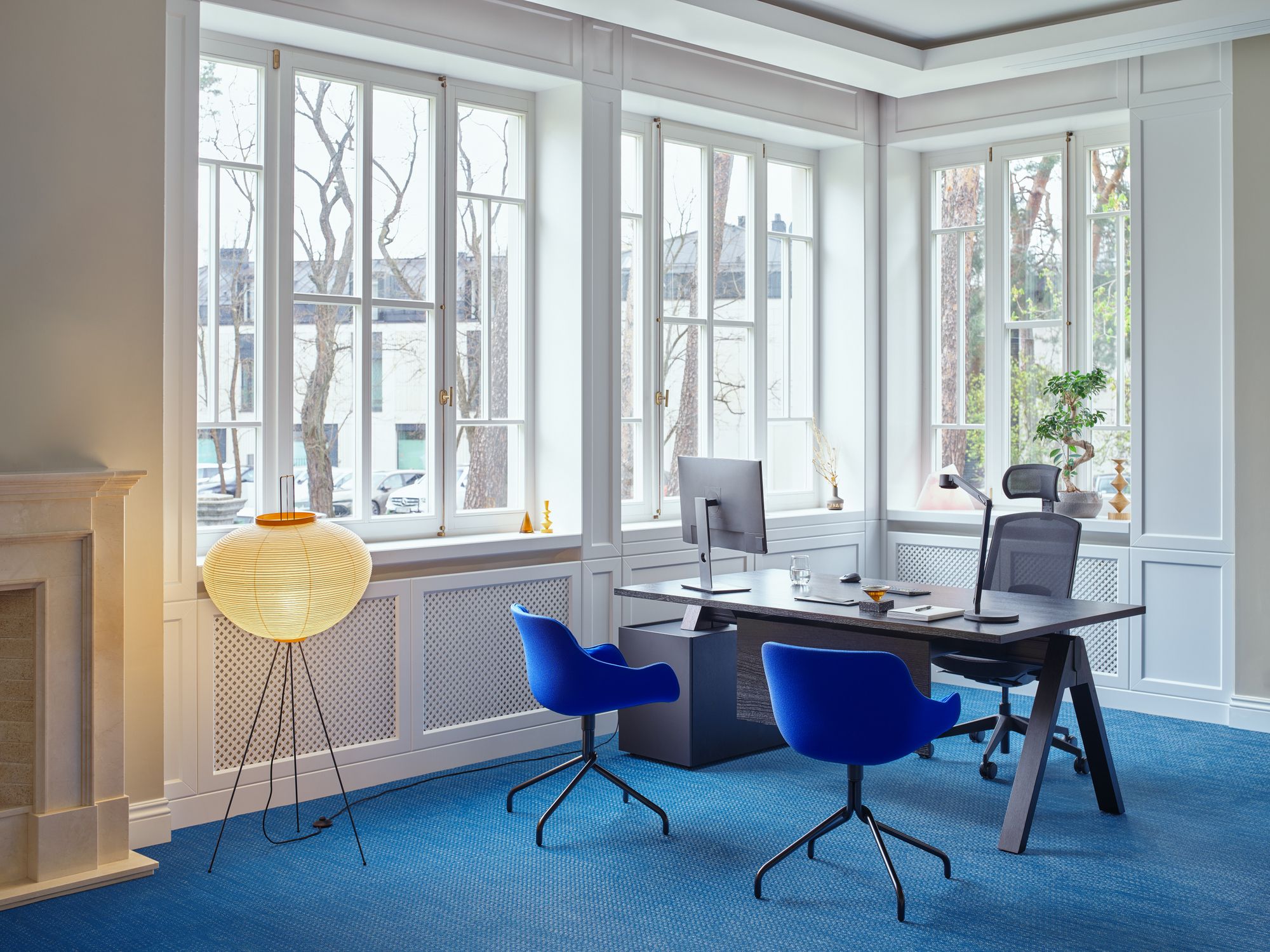 Деревянный угловой секционный стол со встроенной полкой MDD Viga ARCH-00080022 - Вид №42