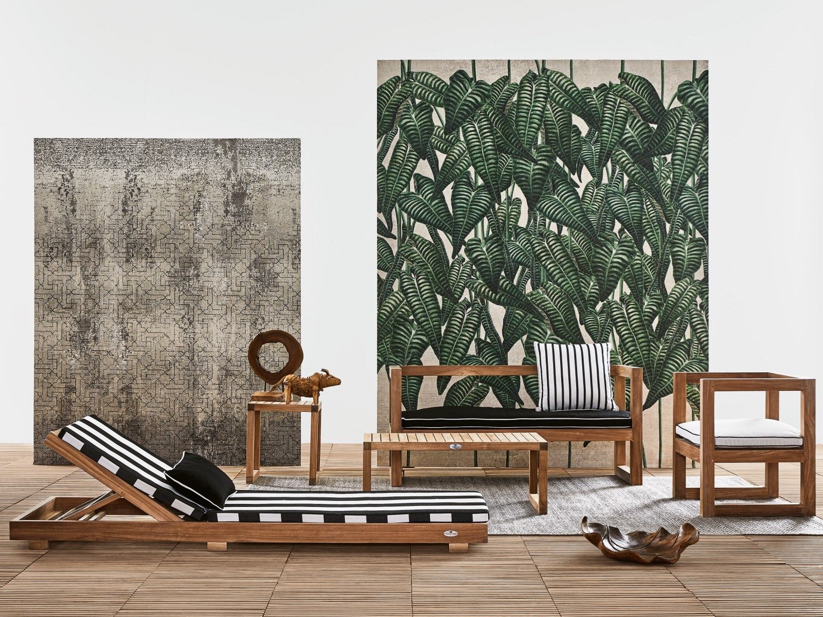 Садовое кресло из тикового дерева с подлокотниками Il Giardino di Legno Boxer ARCH-00076664 - Вид №4