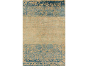 Ковер с прямоугольным рисунком из шерсти и шелка