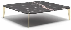 Capital Collection Низкий квадратный мраморный журнальный столик Eclectic