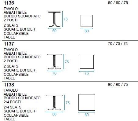 emu Квадратный складной стальной стол sun-id-1468673 - Вид №12