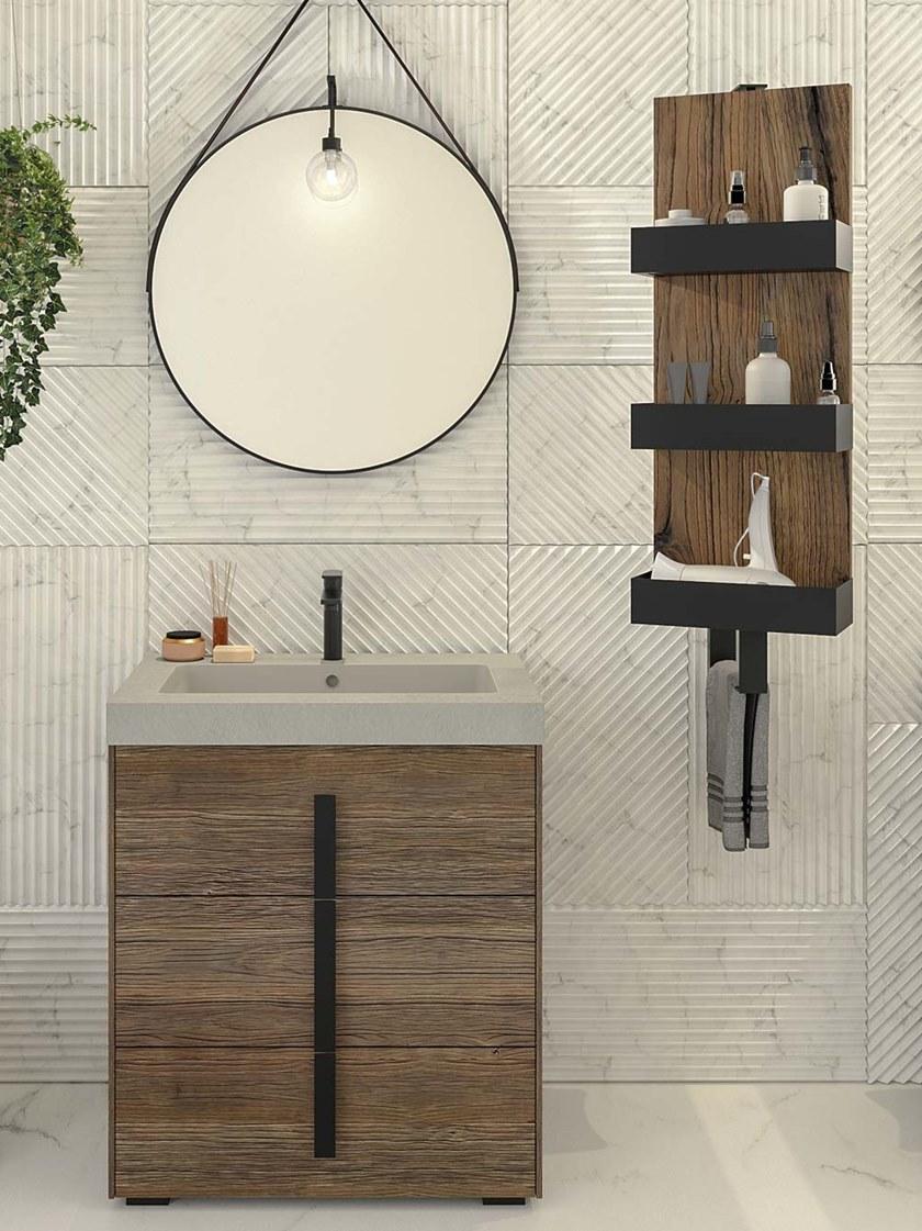 LEGNOBAGNO Двойная тумба под умывальник с ящиками Life sun-id-1377876 - Вид №3