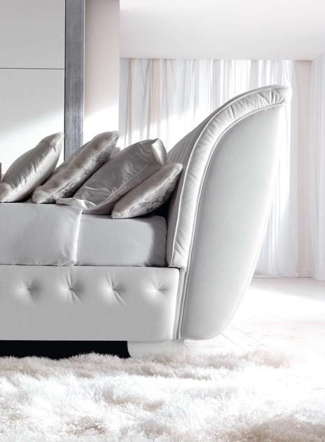 CorteZari Двуспальная кровать в коже Zoe silver 920 - Вид №1