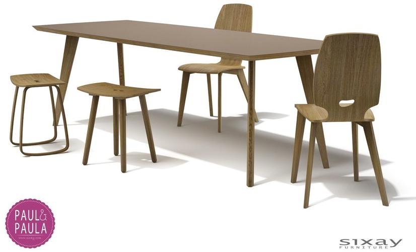 sixay furniture Низкий деревянный табурет Paul & paula sun-id-1397538 - Вид №6