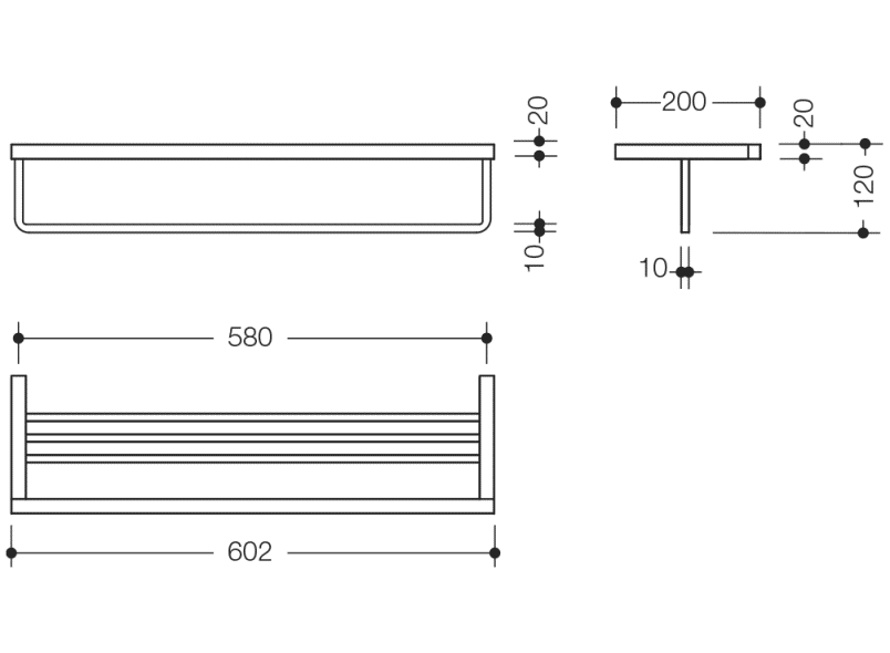 100.30.10040 вешалка для банных полотенец HEWI USA Produkte  - Вид №4