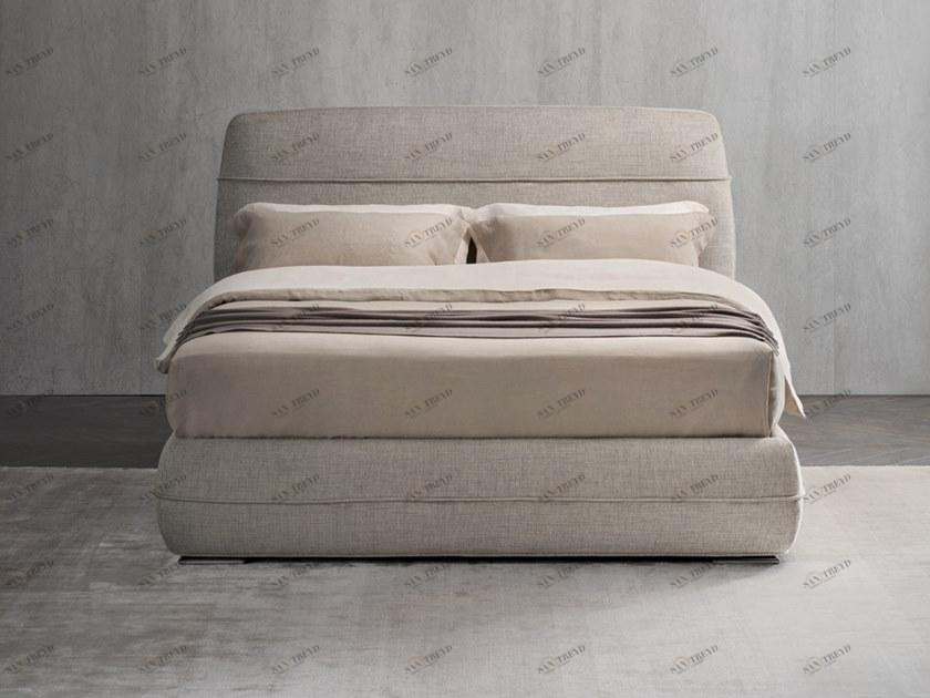 Flou Двуспальная кровать с обивкой из ткани sun-id-1516236