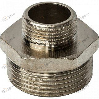 Ниппель переходной НН 1 1/4х3/4" никель STOUT SFT0004011434