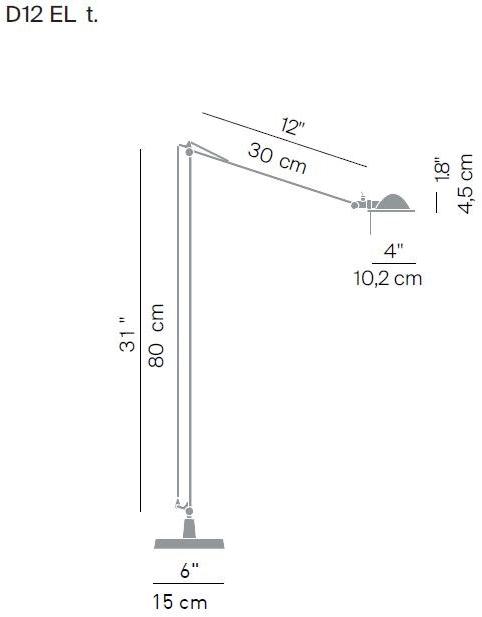 LUCEPLAN Регулируемый светодиодный торшер из алюминия Berenice sun-id-1458768 - Вид №1