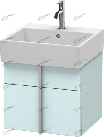 VA650400909 Vero Air Тумбочка подвесная Светло-голубой матовый декор Duravit