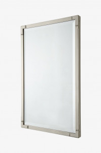 RWMR01 RW Atlas Metal Прямоугольное настенное стационарное зеркало - вертикальное 20 "x 32" x 1 3/8 " Waterworks