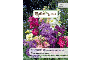 18859728 Семена Левкой маттиола седая высокая смесь 025374-1Семена Первые Семена