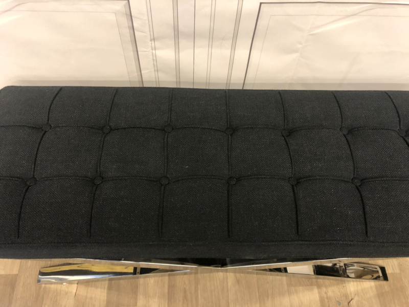 Скамейка Beekman от Eichholtz Черный/Хром EICHHOLTZ ДИЗАЙНЕРСКИЕ, EICHHOLTZ 060430 Хром  - Вид №4