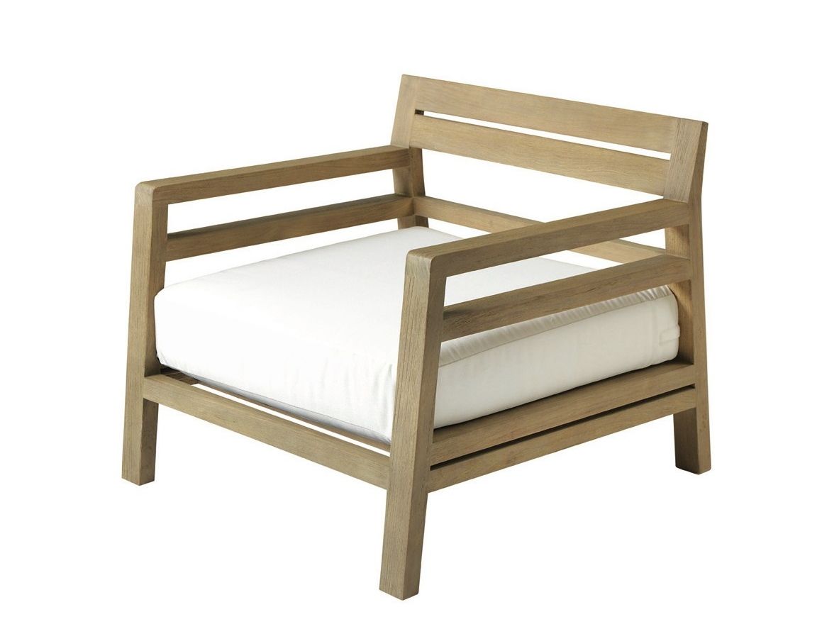 Садовое кресло из тикового дерева с подлокотниками Ethimo Costes ARCH-00118321 - Вид №1