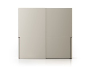 Секционный деревянный шкаф с раздвижными дверями