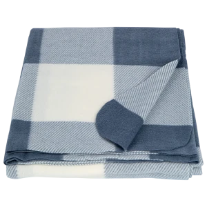 ROCKSOLID Плед Windsor клетчатый синий флисовый 130x170 см 89390242