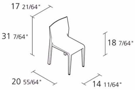 Alias Штабелируемое кожаное кресло Laleggera sun-id-1387179 - Вид №4