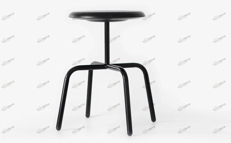 Atelier Haußmann Низкий табурет из стали и дерева sun-id-1512925