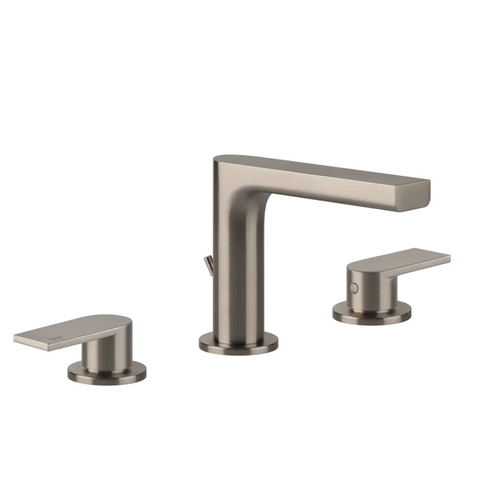 Группа умывальников 38612 149 Gessi Via manzoni МАТОВЫЙ НИКЕЛЬ FINOX 38612149