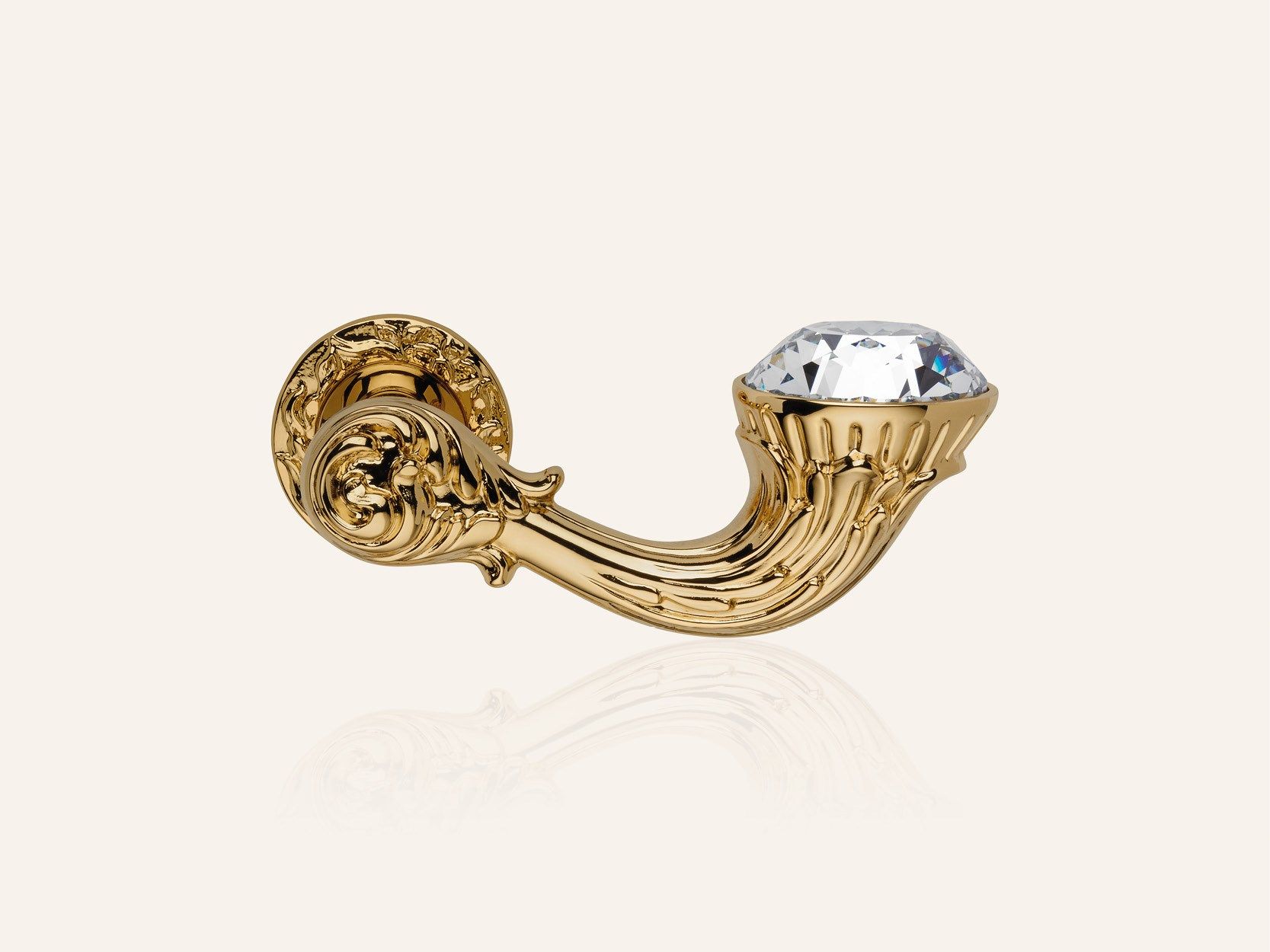 Латунная ручка в стиле Людовика XIV с кристаллами Swarovski® с насадкой LINEA CALI' Brilliant Diamond ARCH-00079196 - Вид №9