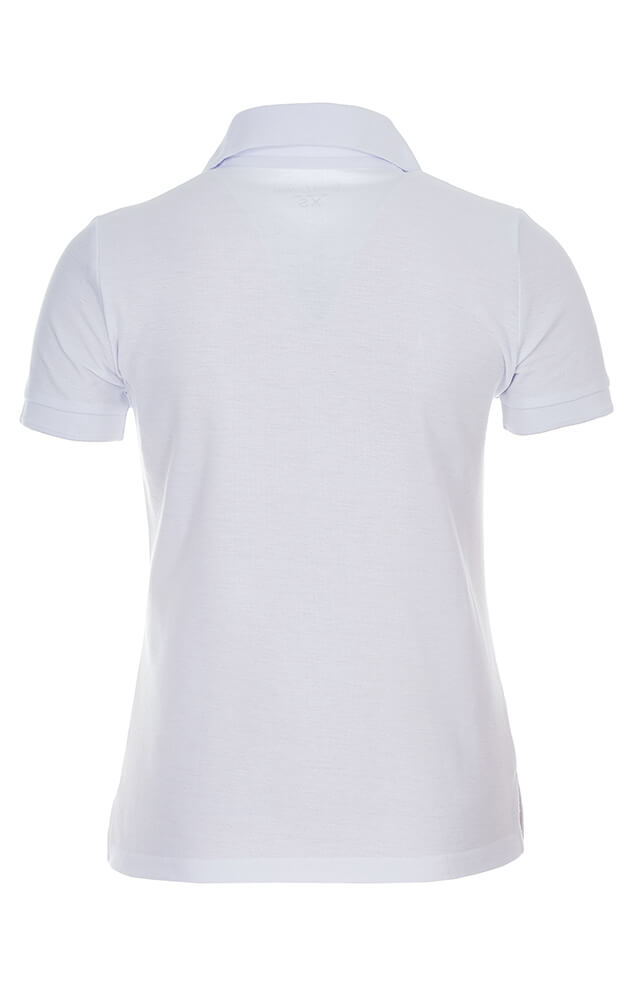 62161 Тенниска-поло женская белая LUXE  Одежда для салонов красоты  размер XS  - Вид №3