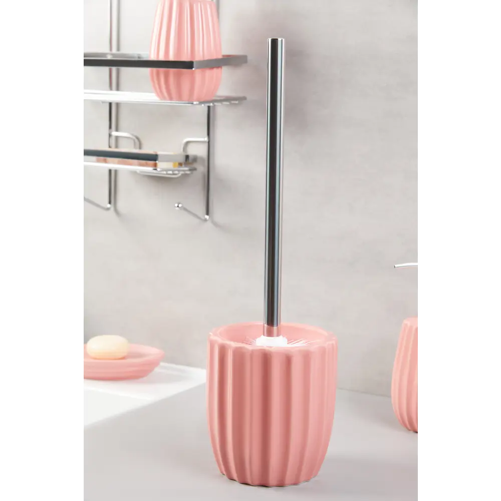 Ёршик для унитаза Swensa Roya цвет коралловый STLM-2183257