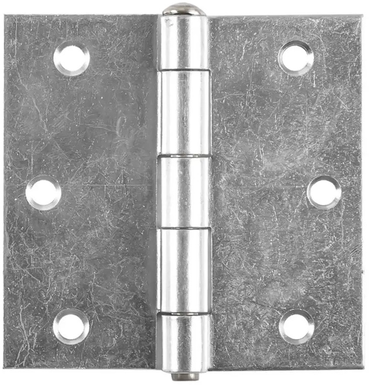 91607439 Петля прямая усиленная Vormann 89x89x2.1 мм оцинкованная латунный штифт 2 шт. STLM-0896348