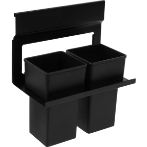 Держатель двух стаканов Swensa Lund для рейлинга металл пластик цвет чёрный