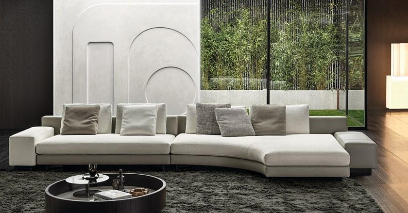 Minotti Секционный модульный диван из ткани sun-id-1383757 - Вид №3